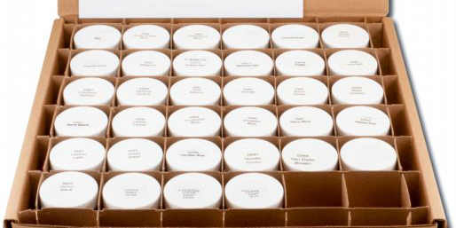 items arranged in box