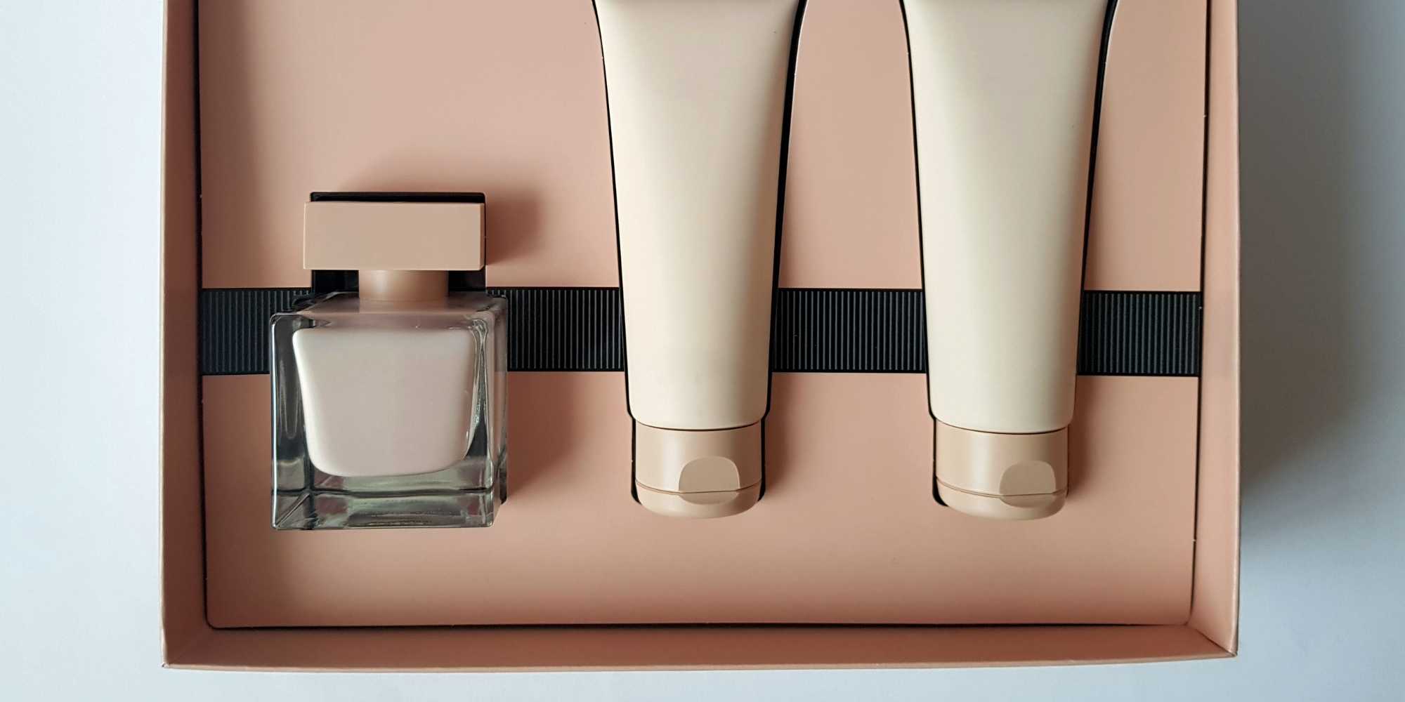 photo of skincare items kitted into a package