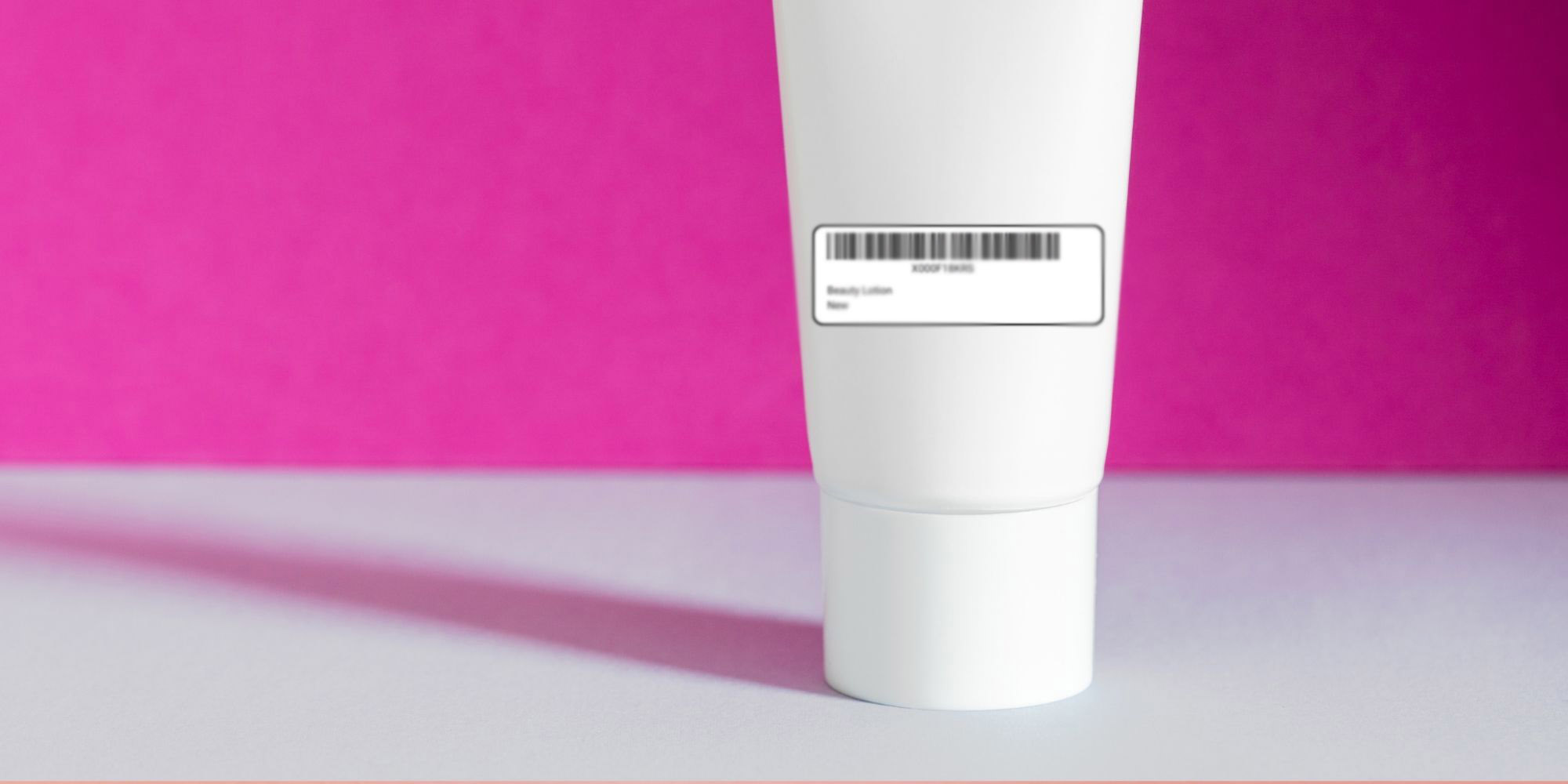 blurry label on product