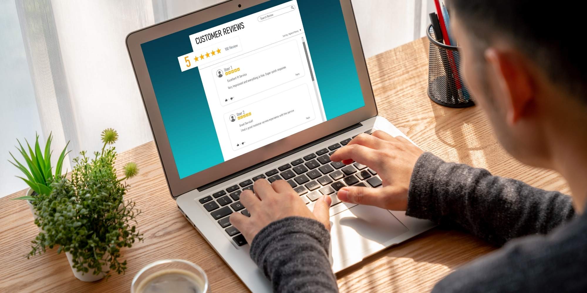 warehouse worker packing order into box