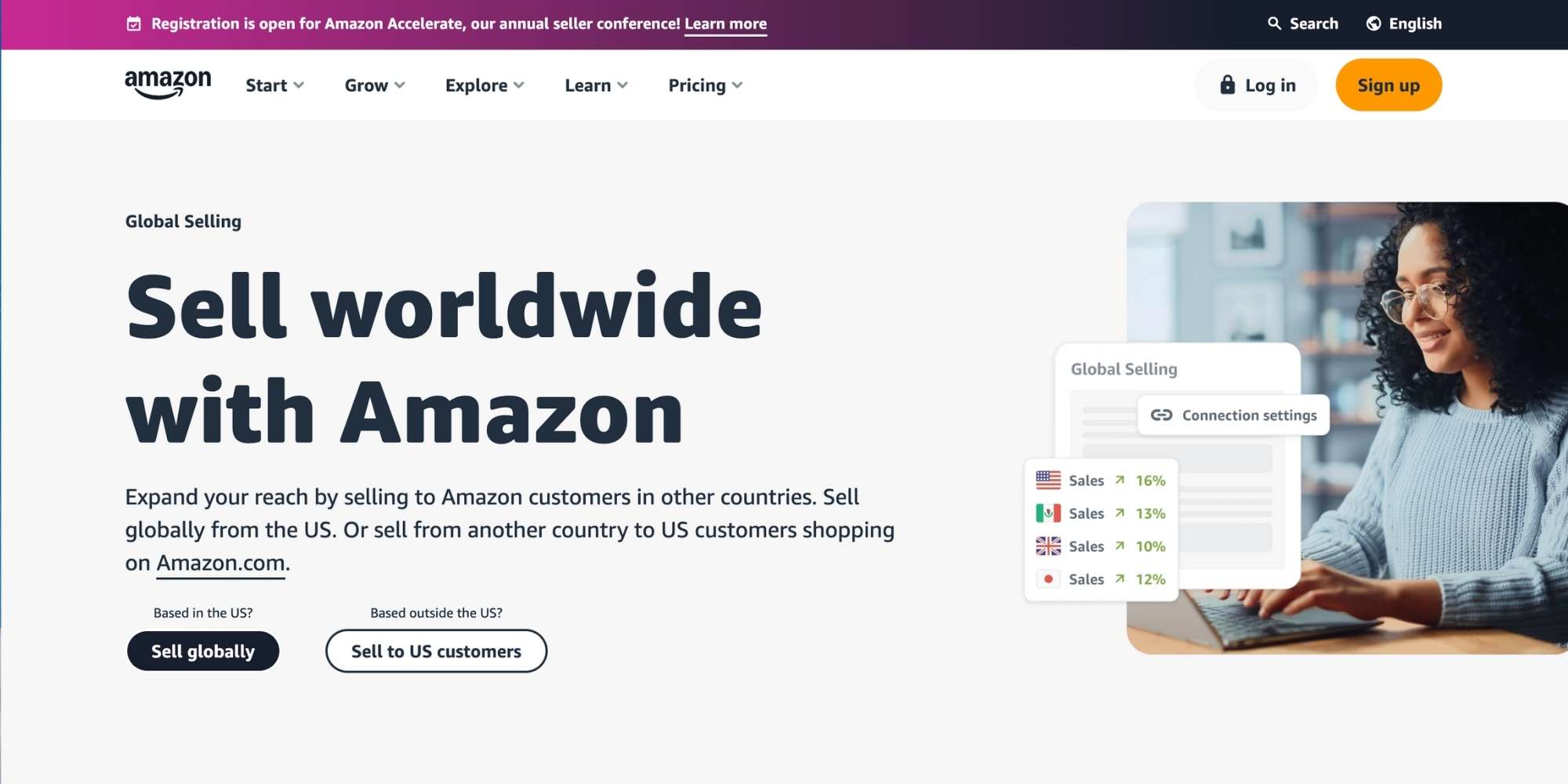 Warehouse worker picking items for e-commerce orders.