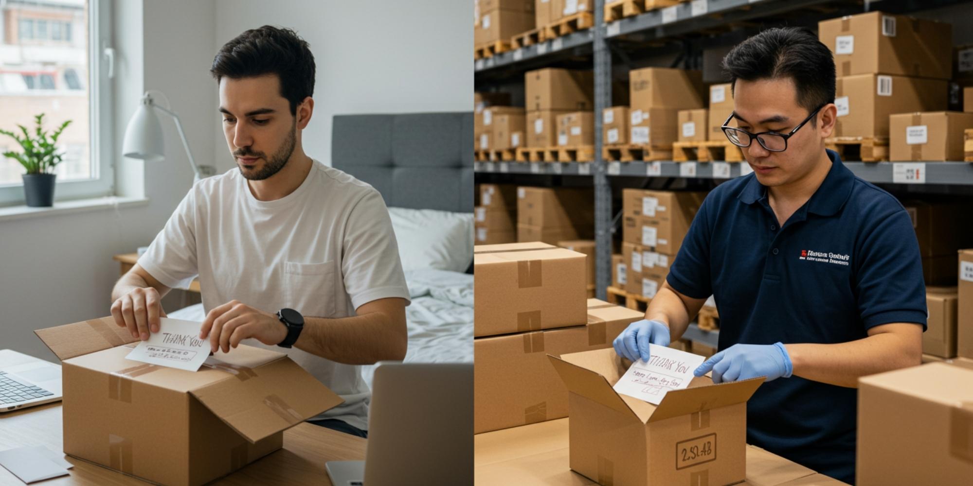 image of box of books being prepared to be shipped